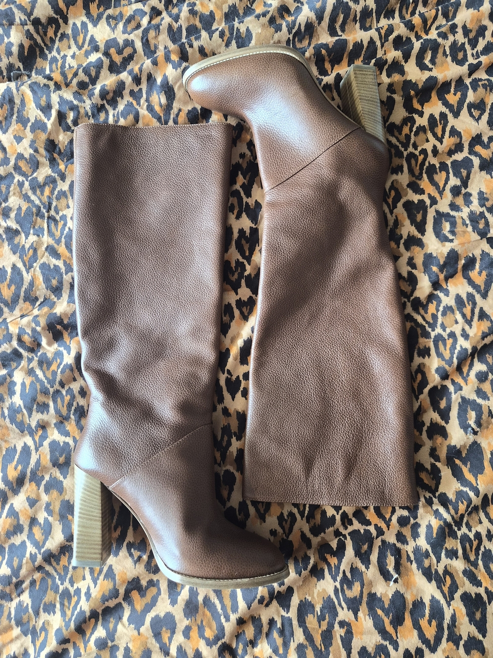 Banana Republic Brown Pebbled Leather Over-the-Knee Boots